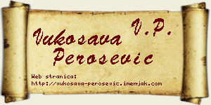 Vukosava Perošević vizit kartica